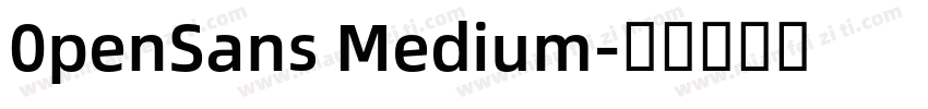 0penSans Medium字体转换